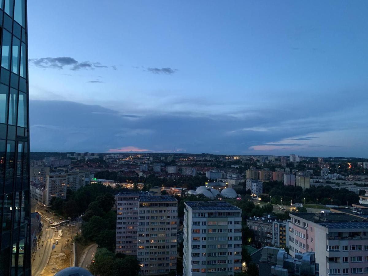 Apartament Hanza Tower 1412 Stettino Esterno foto