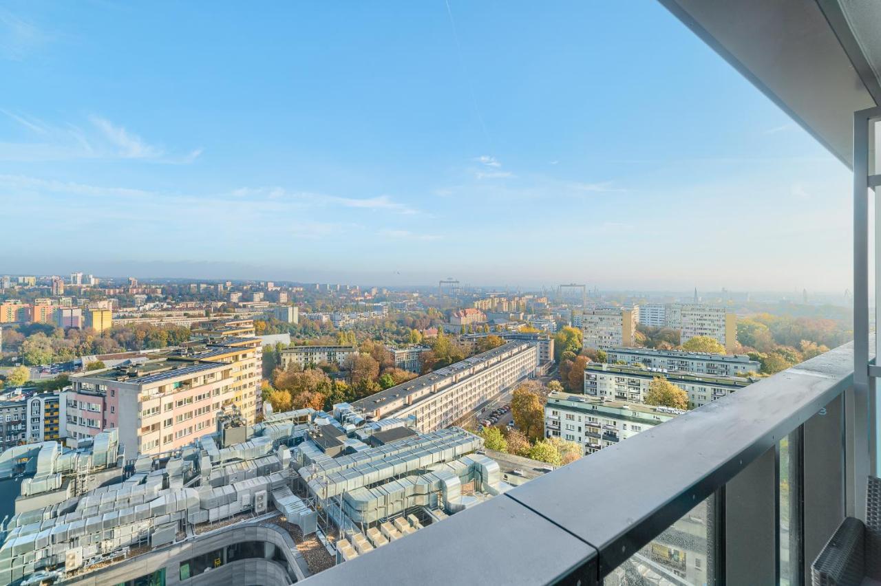 Apartament Hanza Tower 1412 Stettino Esterno foto